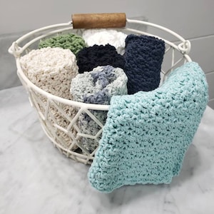 Handmade washcloths - wash rag - crochet - farmhouse - kitchen - cleaning - home decor - gift ideas