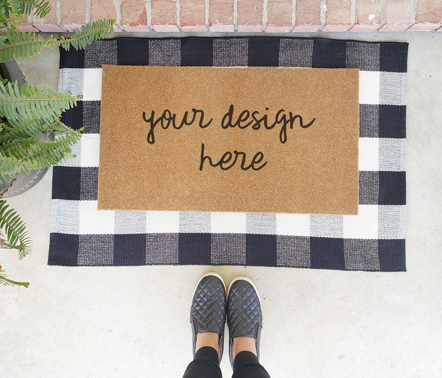 Personalized custom doormat front door mat entry rug Etsy