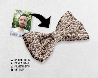 Personalisierte Fliege am Gurt von Ihrem Foto - Gestalten Sie Ihre Selftie - Personalisierte Fliege für Freund | USA DDP Keine Zollgebühren