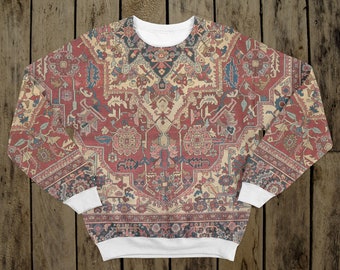 Russian Carpet Sweatshirt Fullprint Allover Print Persian - Etsy UK