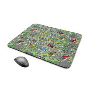 Large carpet track mousepad - table pad mouse desk mat matte rug design perserteppich kleidung kids