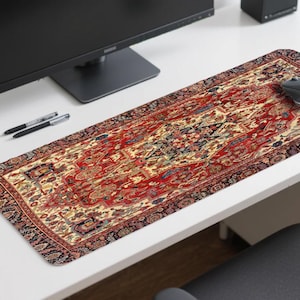 Grote Russische tapijt muismat - tafelmat muis bureaumat mat Perzisch tapijt Slavisch Slavisch ontwerp perserteppich russische kleidung gopnik