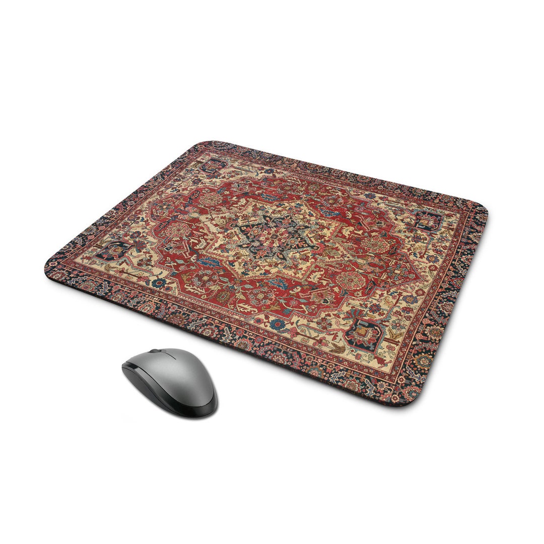 Large Russian Carpet Mousepad Table Pad Mouse Desk Mat Matte Persian Rug Slavic Slav Design