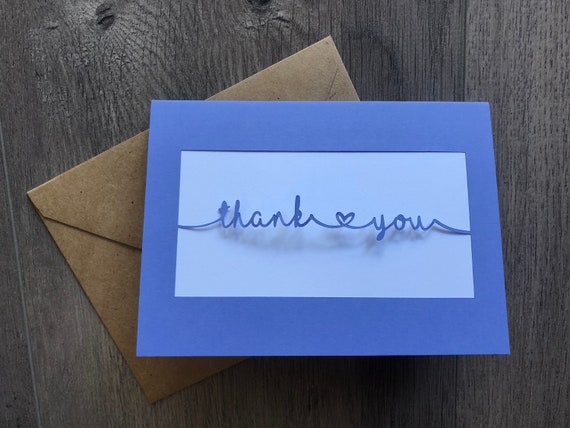 Download Thank You Card Digital Cricut Silhouette Papercut Thank Etsy
