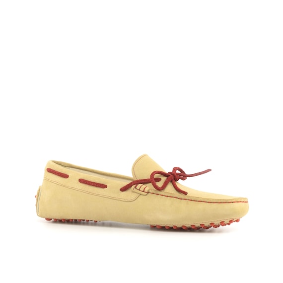 Beige & Red Suede Driver. Decker – Jack Erwin main image 3