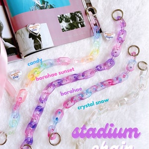 Cadenas de estadio para BTS PTD LV, Stray Kids / Correa morada para bolso transparente de concierto