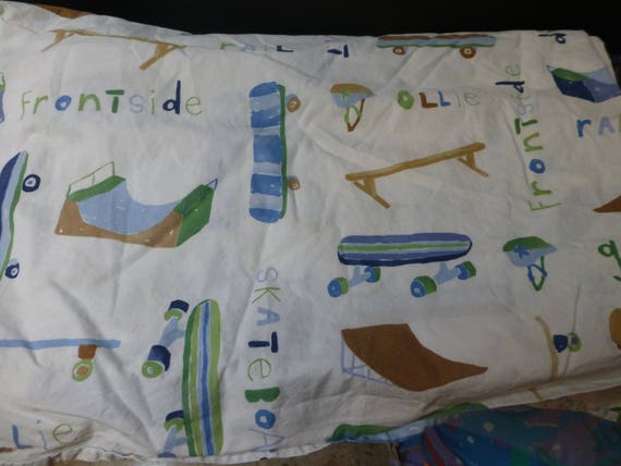 Pb Skate Board Flat Twin And Standard Pillow Case Pottery Barn Etsy