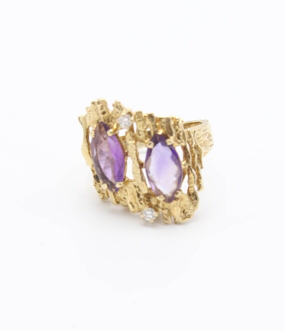 Mid Century Amethyst Ring