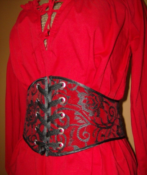 CUSTOM Boned Waist Cincher Wench Belt Renaissance Pirate Etsy