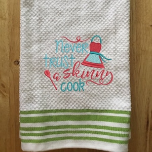 Personalized kitchen towel-Kitchen tea towel-Funny cooks towel-Embroidered cooks towel-Chef gift-Gift for cook-Kitchen cooks towel-Custom