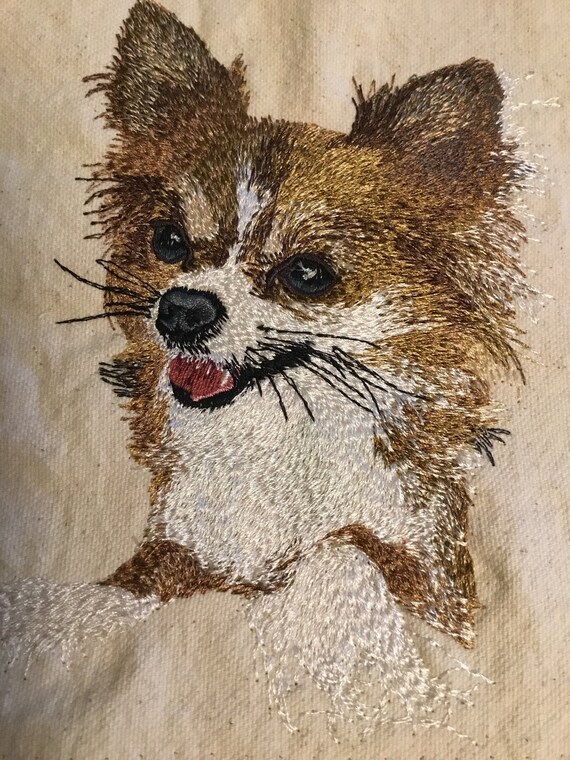 Long Hair Chihuahua Embroidery Design (Digital Download)