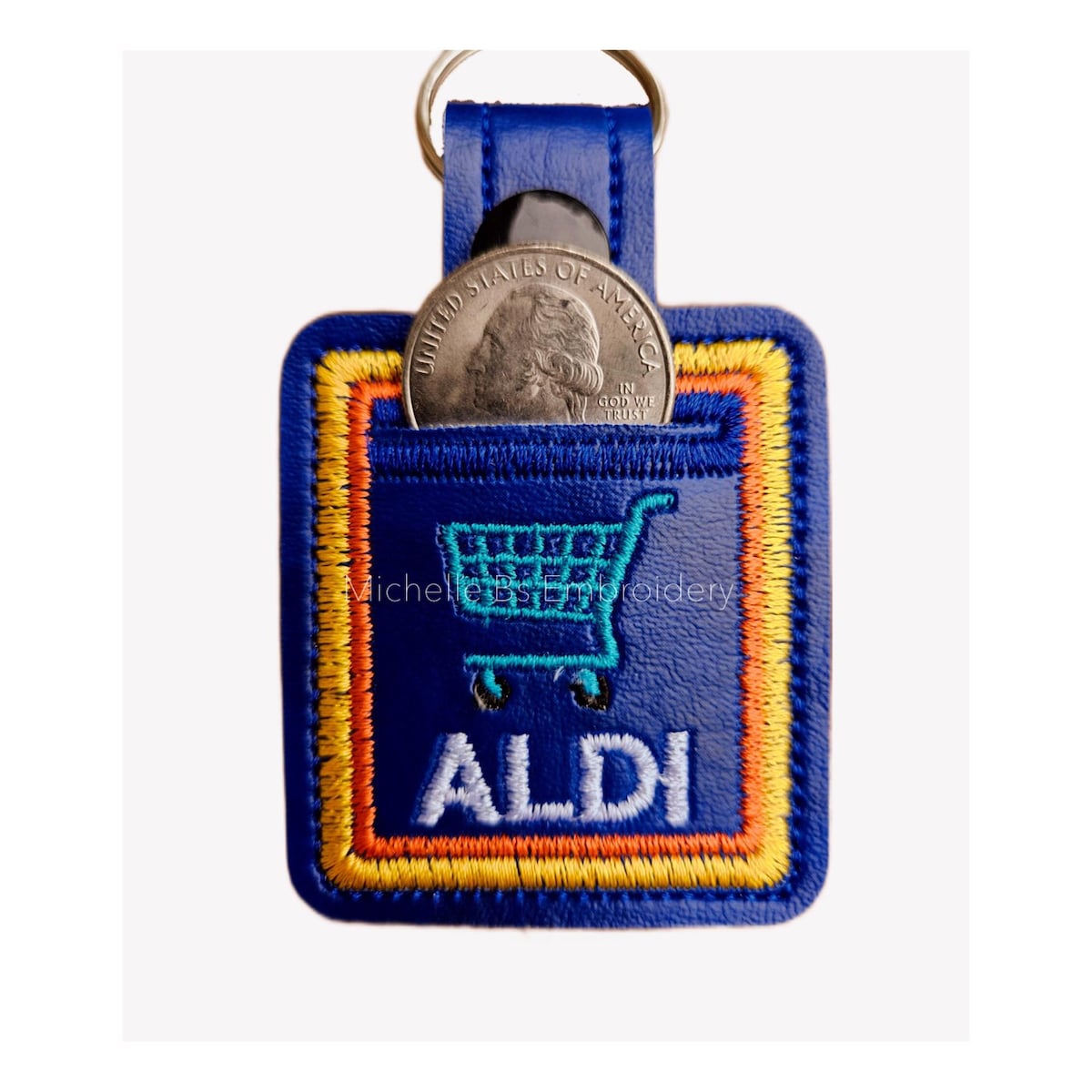Aldi Quarter Holder Keychain Coin Keeper