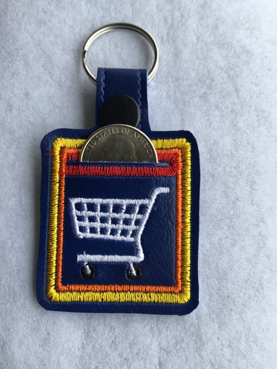 3D Printed Aldi Quarter Keychain | Shopping Cart Coin Holder | Snap-in Quarter Aldi Token - Foto 5
