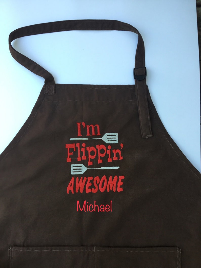 Personalized Embroidered Apronfunny Sayingmens Grilling Etsy UK