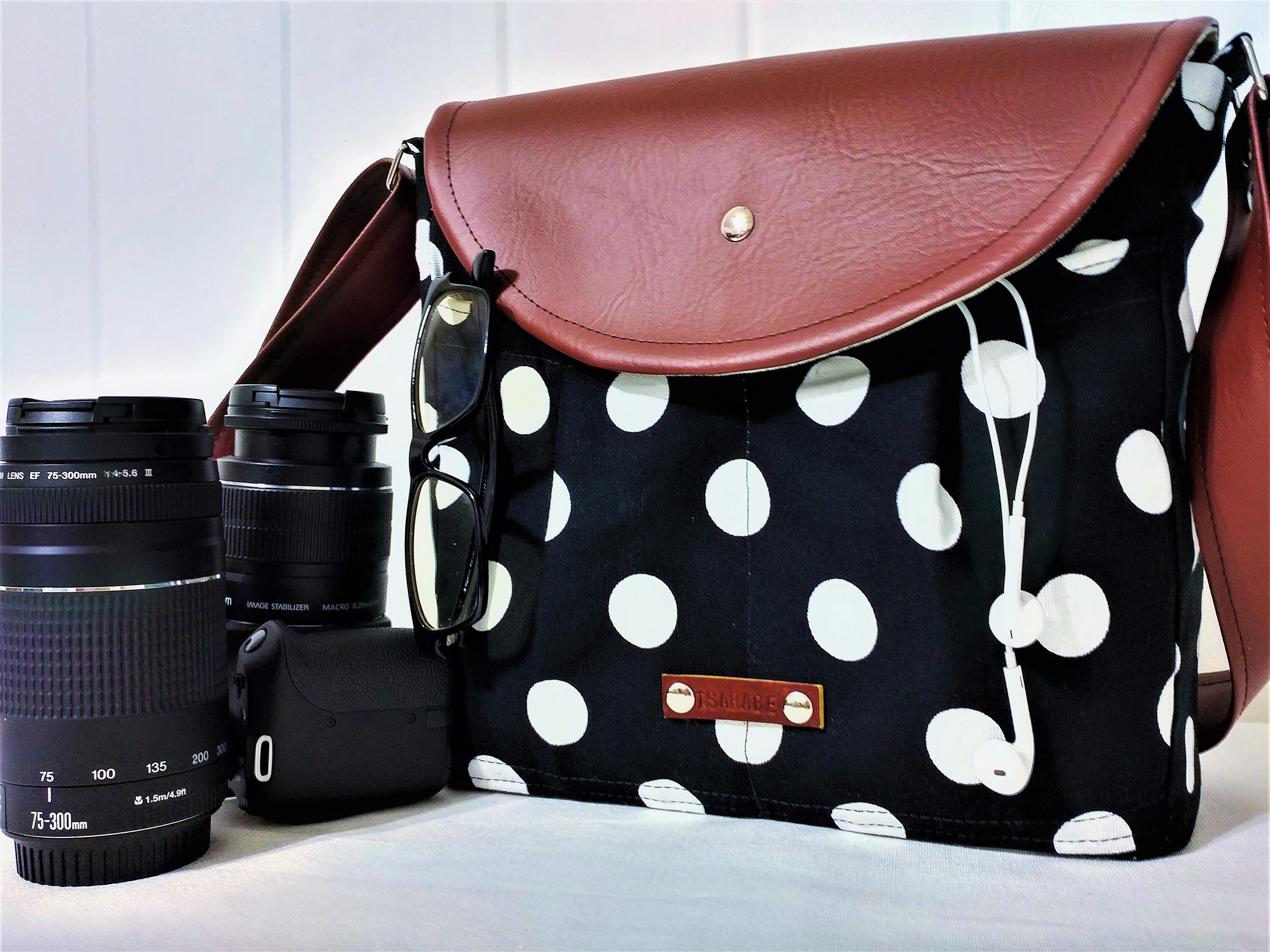 Cute LARGE Camera bag for DSLR / Handmade Purse Camera Bag Etsy