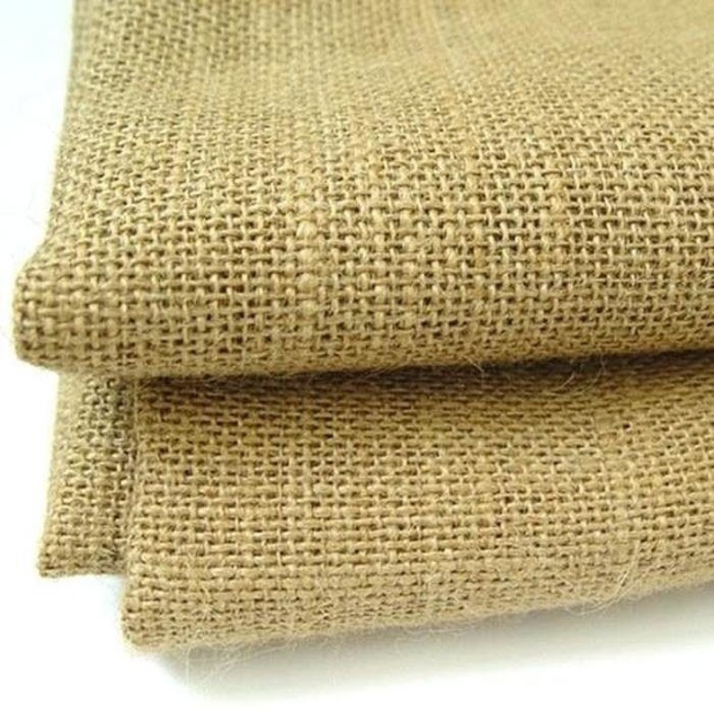 Pure 100% Linen burlap fabric Decorator natural vintage very hea