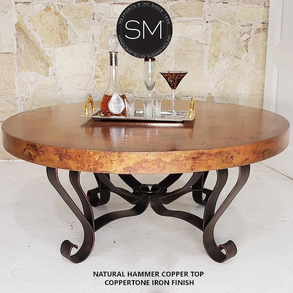 Copper Top Table Etsy