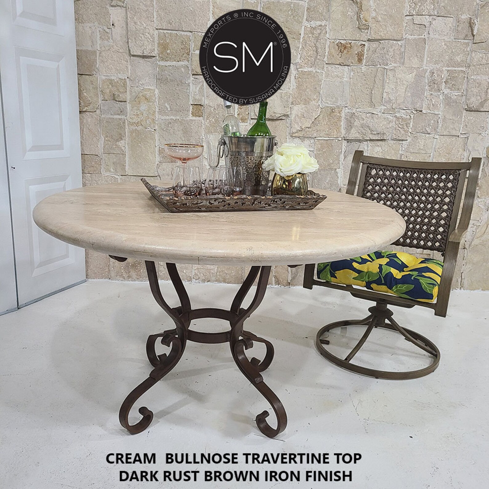 Luxury Outdoor Travertine Dining Table. Handcrafted Luxury Etsy