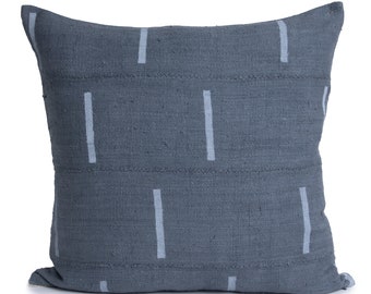 Gray Pillow Cover | Mud Cloth | Pillow | Pillow Cover | Dabney | Pillow Grey