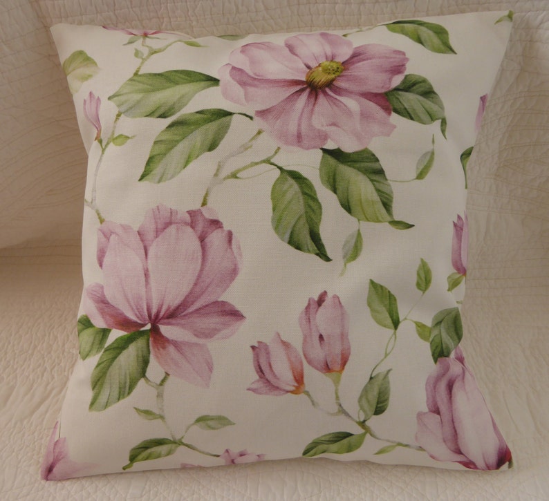4 Pink Cushion Covers Flower Blossom Rose Flower Vintage Style Etsy UK