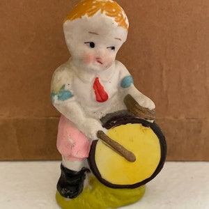 Bisque? Drummer figurine Occupied Japan