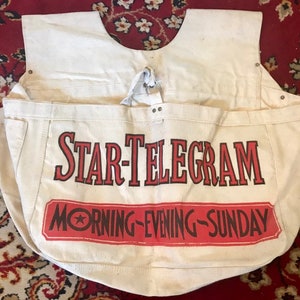 Fort Worth Star-telegram Canvas Newspaper Delivery Carrier - Etsy Israel