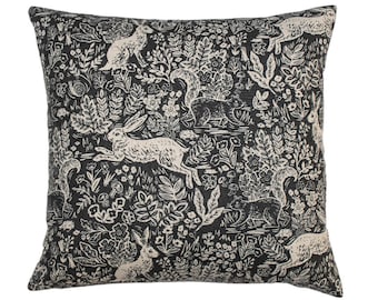 Wildwood Fable Canvas Grey Pillow