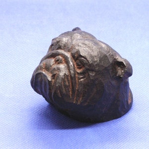 Black English Bulldog - Shift knob or Cane top