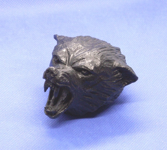 最終値下げ or Knob Gearshift - Wolf Black Walkingstick Etsy - Head 小物