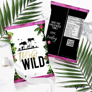 Dwie torby Wild z upominkami, Wild One, torebki z chipsami, Wild, impreza safari, zwierzęta z dżungli, zaproszenie Wild One, torebka z upominkami, torebka z chipsami, upominek na imprezę, torba