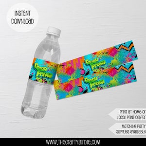 Fresh prince water bottle label, fresh prince party, fresh prince chip bag, fresh prince party decor, fresh princess, fresh party, 90s party