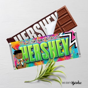 Fresh Prince Hershey Bar, Fresh Prince of Bel Air Party Supplies, Fresh Prince Baby Shower, Fresh Prince Birthday, Fresh Prince Candy Bar,