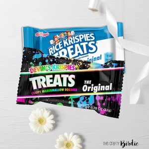 Glow Rice Krispie Treats, Rice Krispies, Glow in the dark decoration, Glow crazy party, glow Party Favor, Krispie, glow, 90s party, 80s