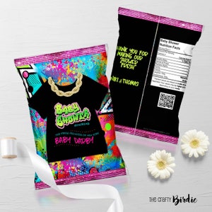 Fresh Princess Chip Bag, 90s Chip Bag, House Party Favor Bag, 90s Party Favor, Fresh Hip-Hop Favor Bag, Graffiti Party, 90s Baby Shower