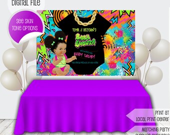 Fresh Princess Baby Shower, Fresh Princess Birthday, Banner, Fresh Prince of Belair, Fresh Princess Backdrop, 90s Party, hip hop party, girl