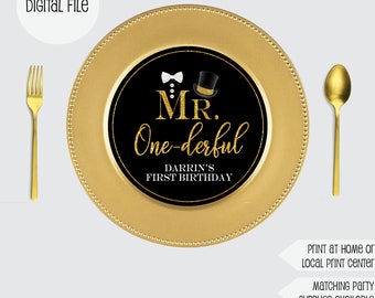 Mr. Onederful Party Printables Mr. Onederful Favor Tags - Etsy