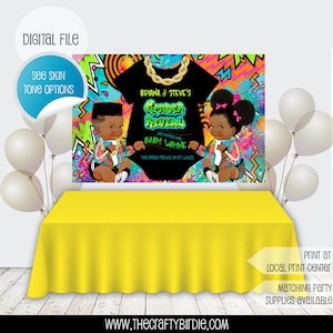 Fresh Prince Gender Reveal, Fresh Baby shower, Fresh Prince Birthday, Fresh Prince of Bel air, Fresh prince banner, 90s baby, Fresh Baby
