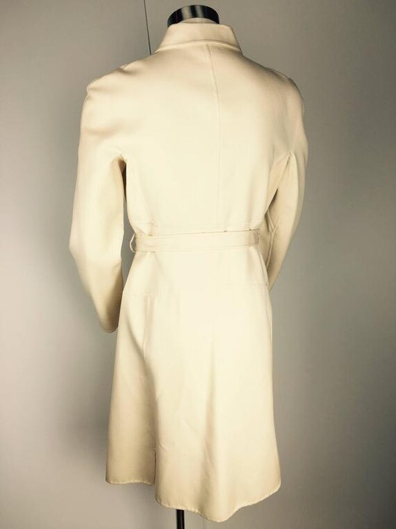 Chado Ralph Rucci Belted Creme Wool Coat. - image 3