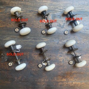 White Porcelain Door Knobs with Rosettes, Antique Victorian.  Shabby Rustic.  Sold Separately.