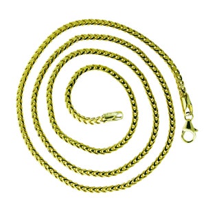 23.5&quot; Franco Chain 14K Yellow Gold Necklace