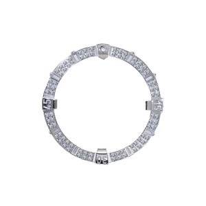 2 Carat Diamond Bezel for Breitling Super Avenger A13370 Stainless Steel 48.4 mm