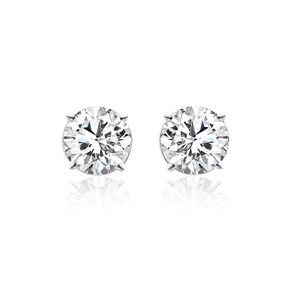 1.30 Carat Lab Grown Diamond Stud Earrings 14K Gold