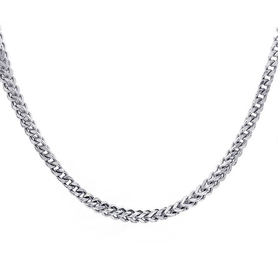 10k white on sale gold necklace