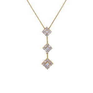 1.25 Ct. tw. Diamond Pendant Necklace 14K Yellow Gold 16&#39;&#39; Chain