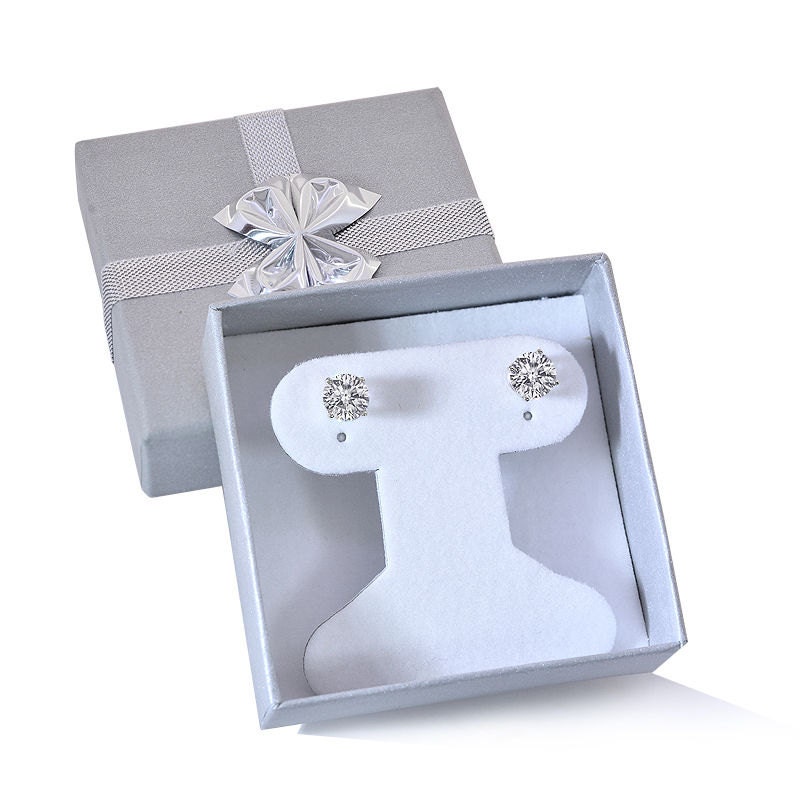 Orecchini Pendenti Diamanti Lab-grown 2.50 Ct – Taglio Rotondo, Argento 925 Placcato Oro Bianco