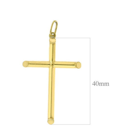 Ciondolo Croce Stilizzata Media In Oro Giallo | - La Tua Gioiell