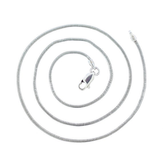 アクセサリー Italy silver 925 snake necklace chain Sterling Silver 1mm SNAKE Chain Necklace 925 Italian 16