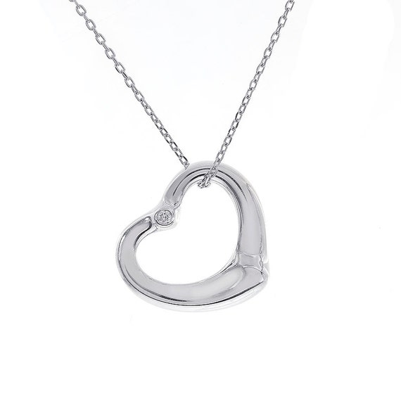 Tiffany & Co. Else Perreti Open Diamond Heart Pen… - image 1