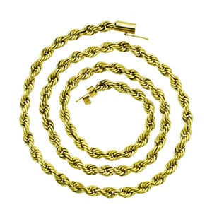 20&quot; Rope Chain 14K Yellow Gold Necklace