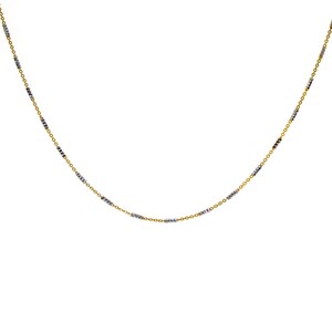 Fancy Link Chain Made In Italy 18K Yellow Gold Over Silver 18&quot;